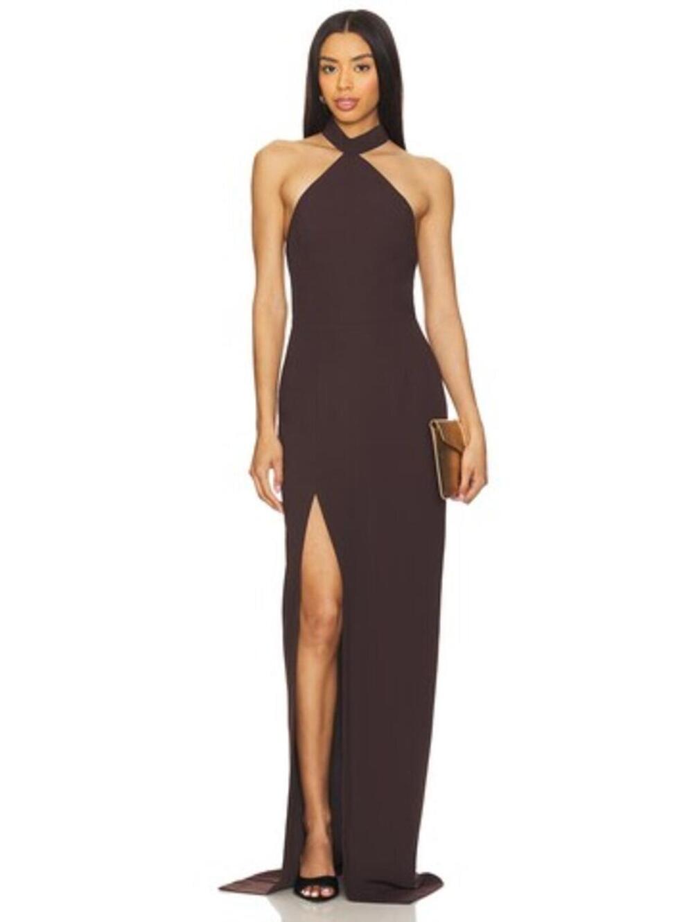 Amanda Uprichard x REVOLVE Queen Gown in Cocoa